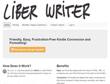 Tablet Screenshot of liberwriter.com